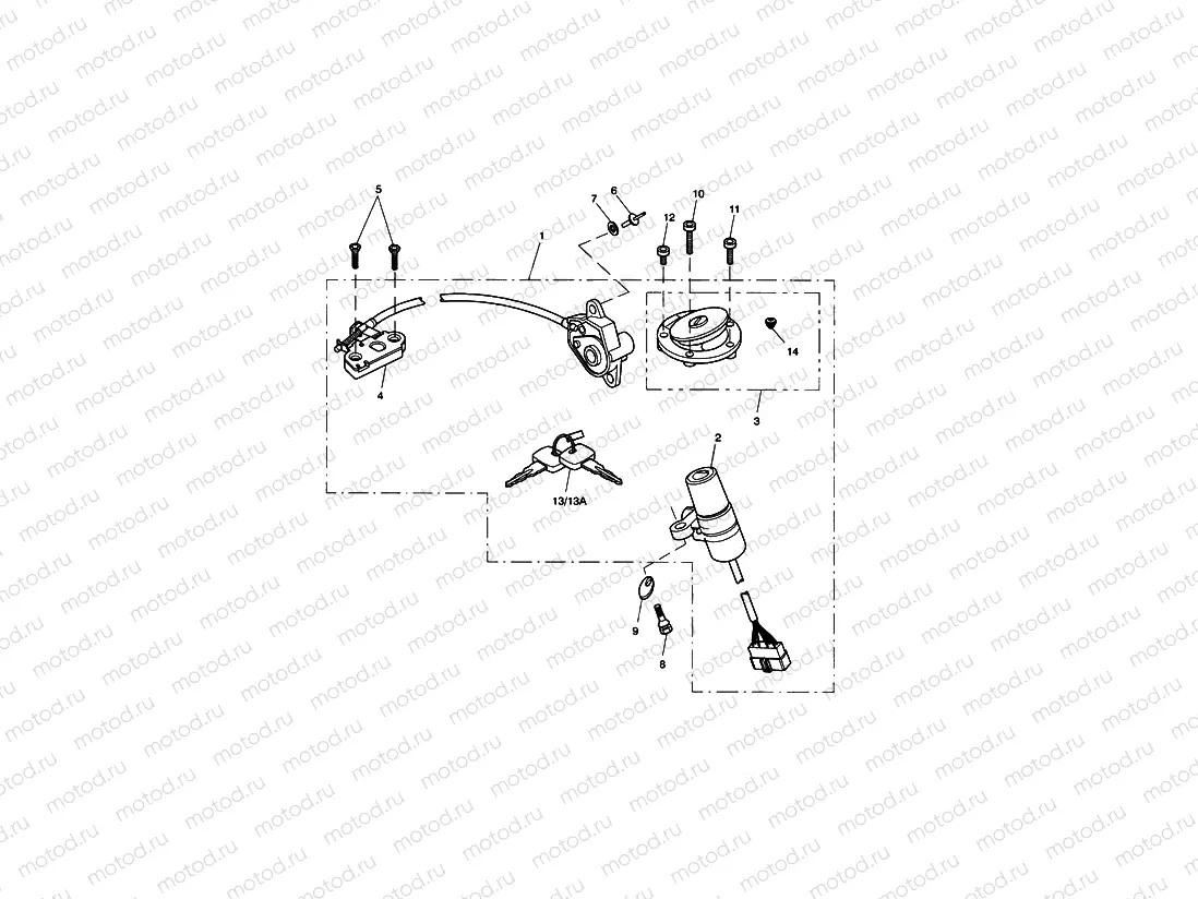 Ignition Switch & Lock Set