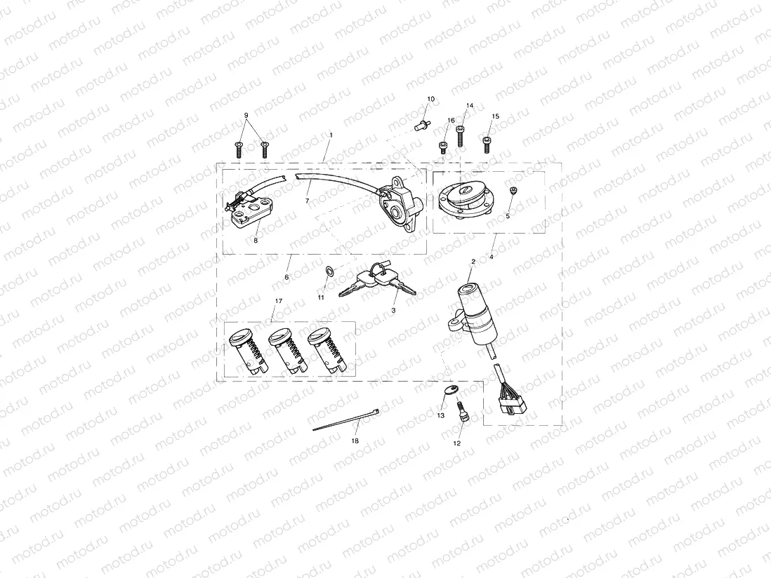 Ignition Switch & Lock Set