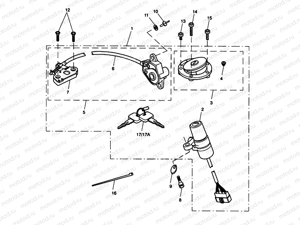 Ignition Switch & Lock Set