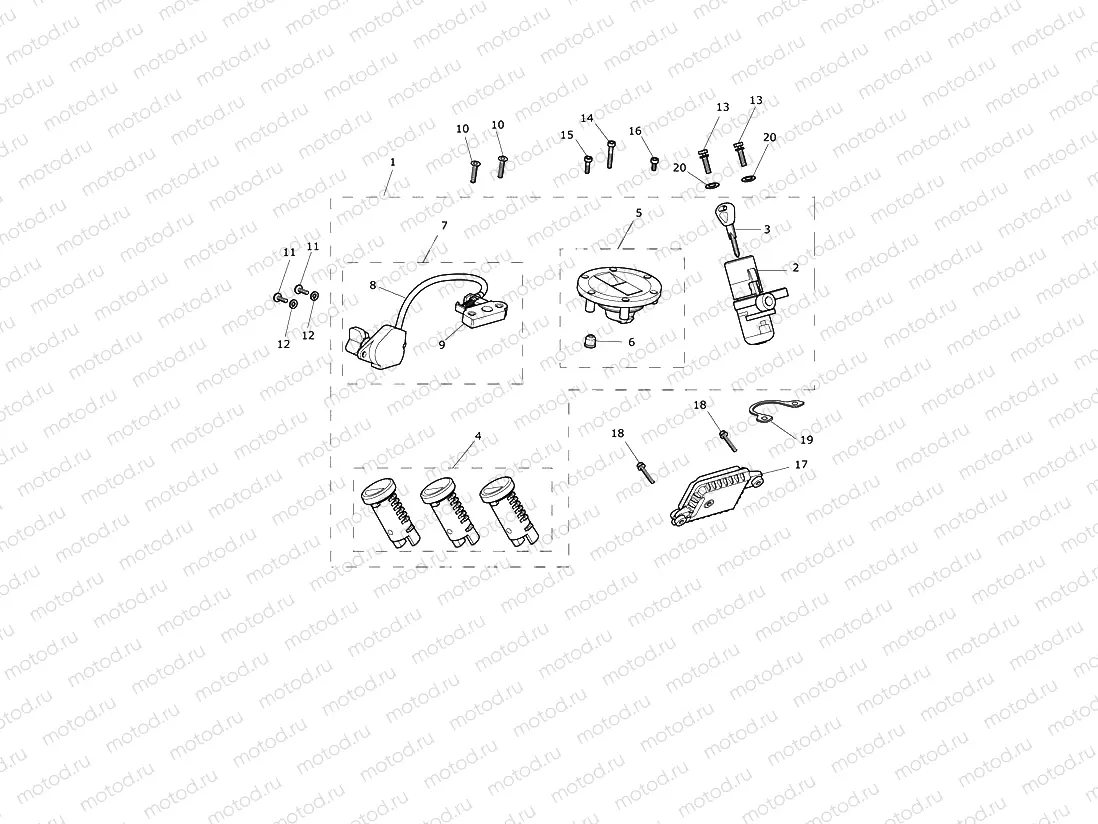 Ignition Switch & Lock Set