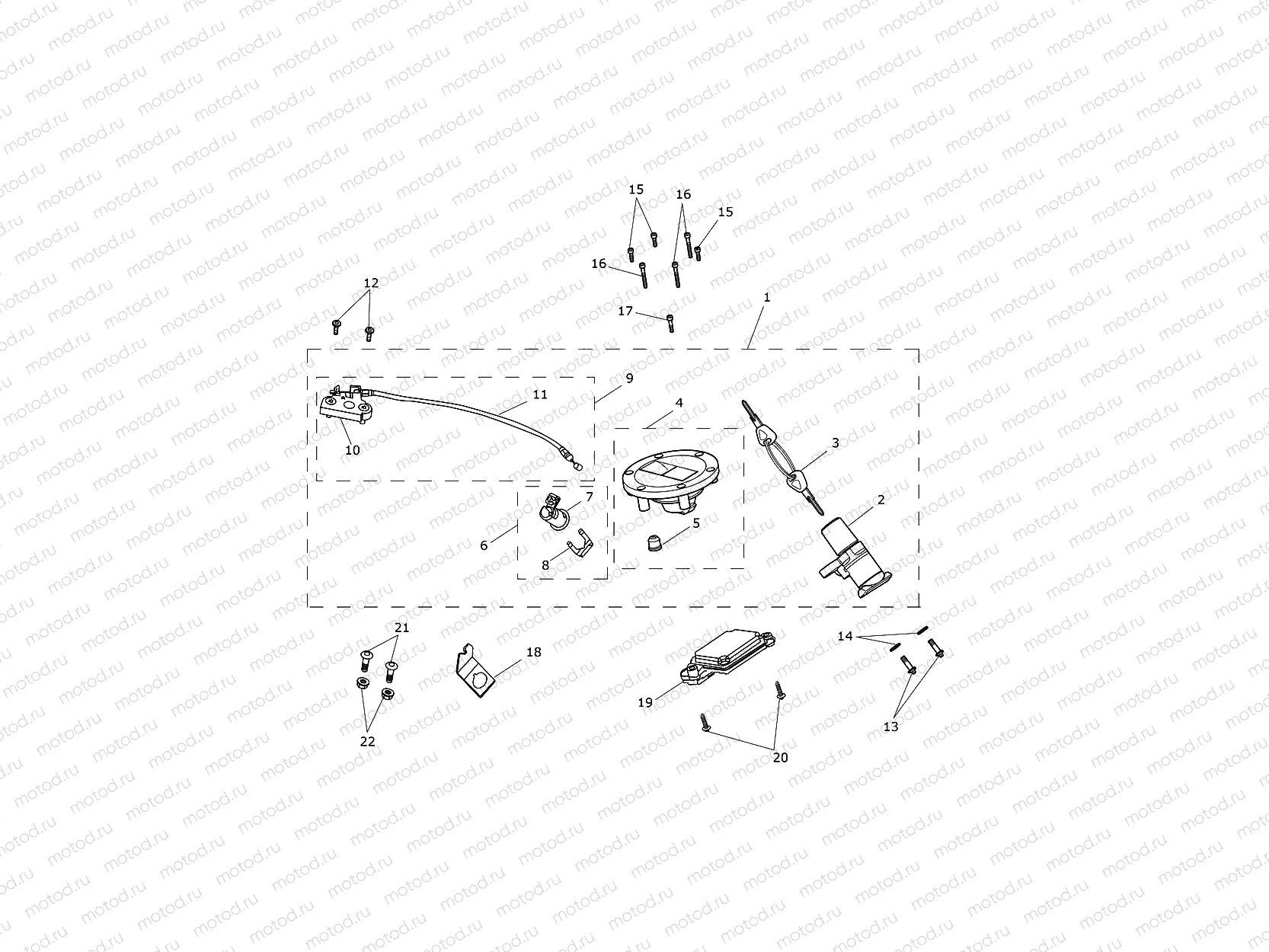 Ignition Switch & Lock Set
