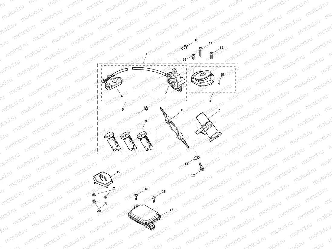 Ignition Switch & Lock Set
