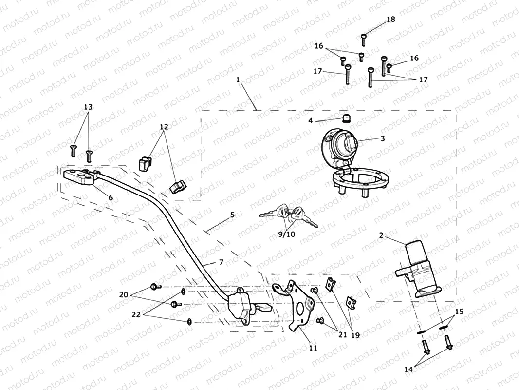 Ignition Switch & Lock Set