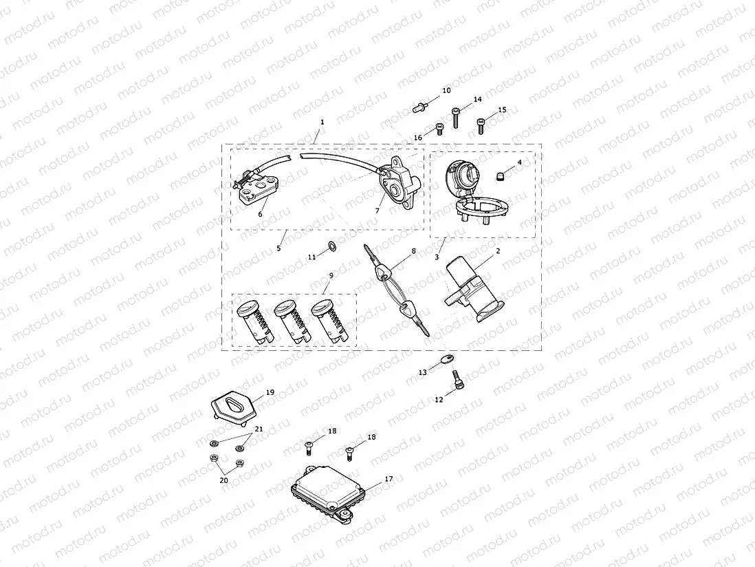 Ignition Switch & Lock Set