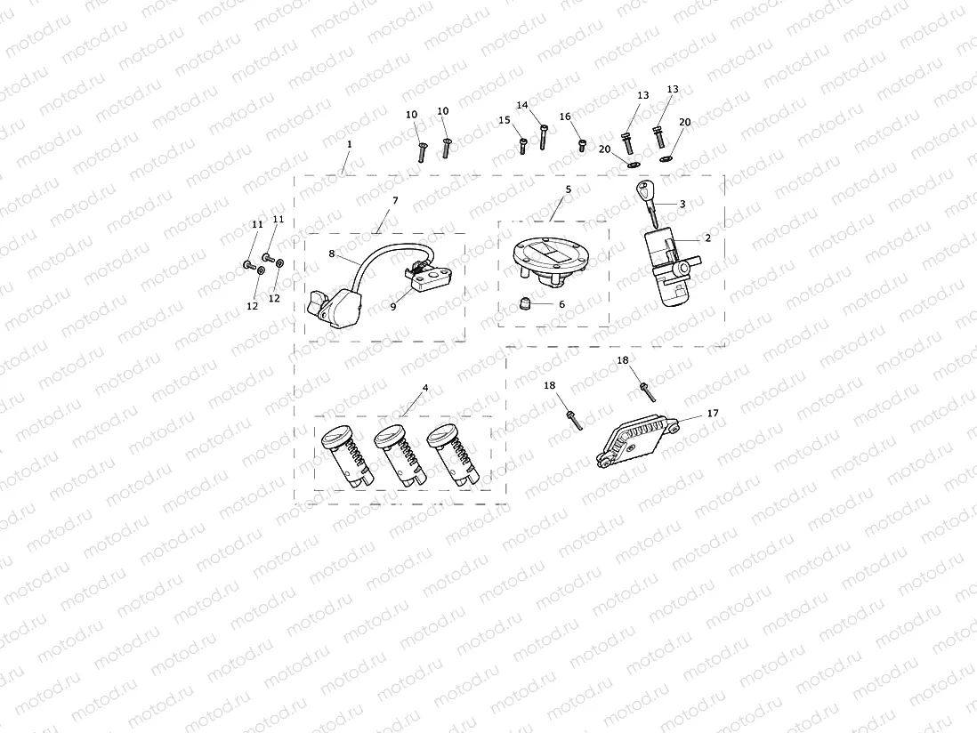 Ignition Switch & Lock Set