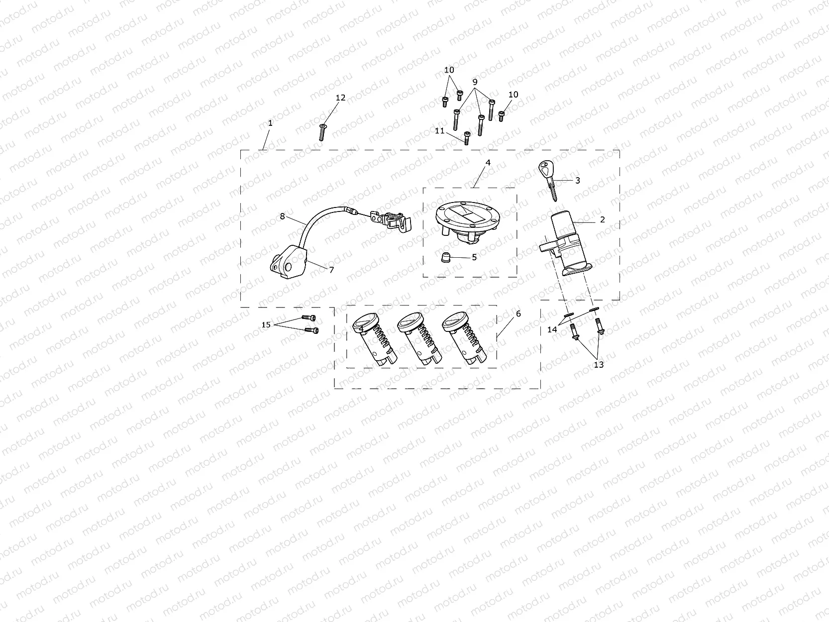 Ignition Switch & Lock Set