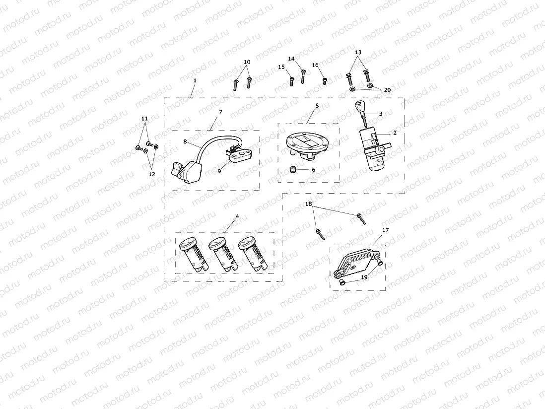 Ignition Switch & Lock Set