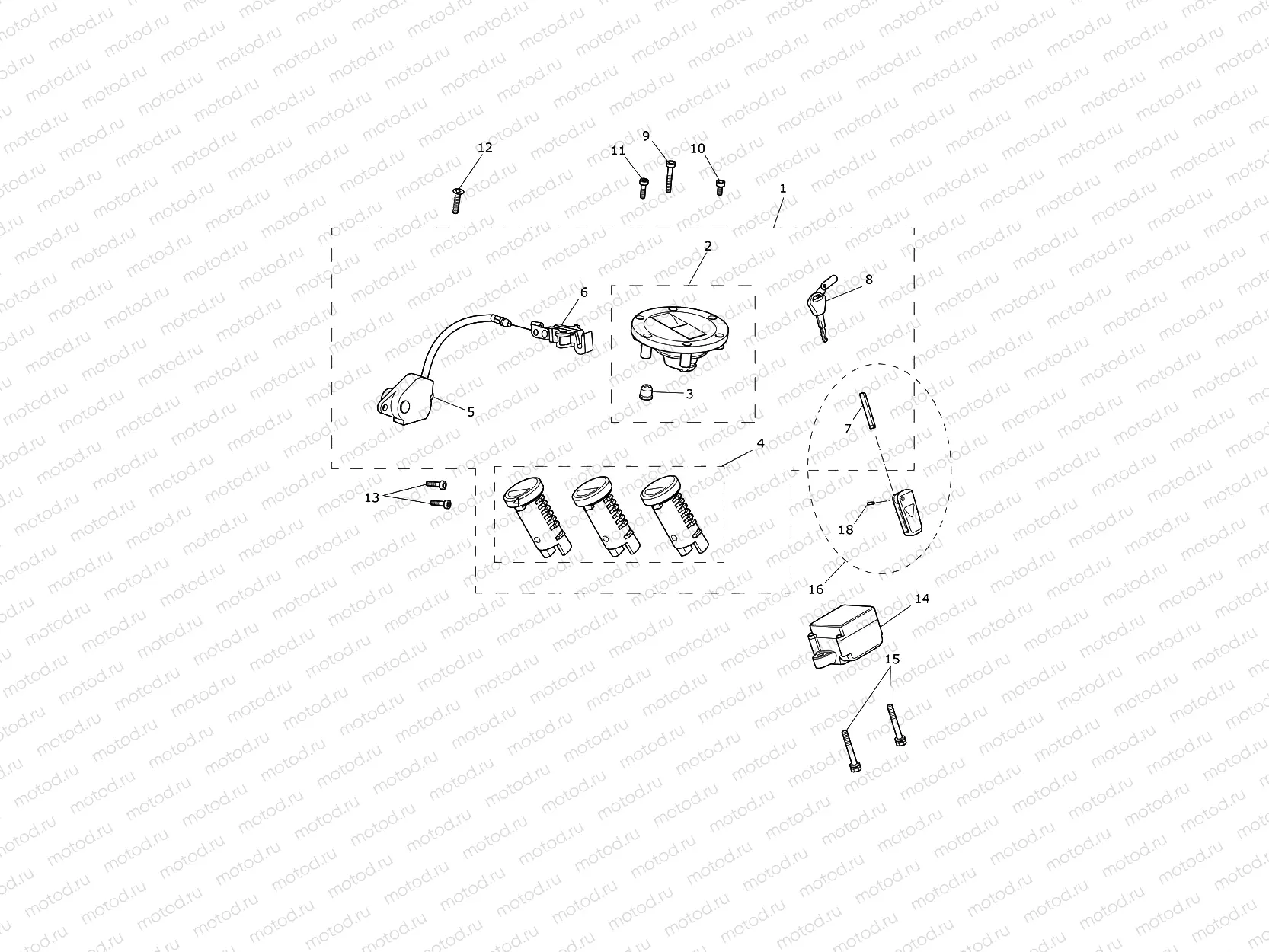Ignition Switch & Lock Set