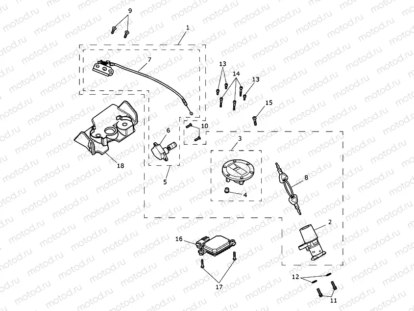 Ignition Switch & Lock Set