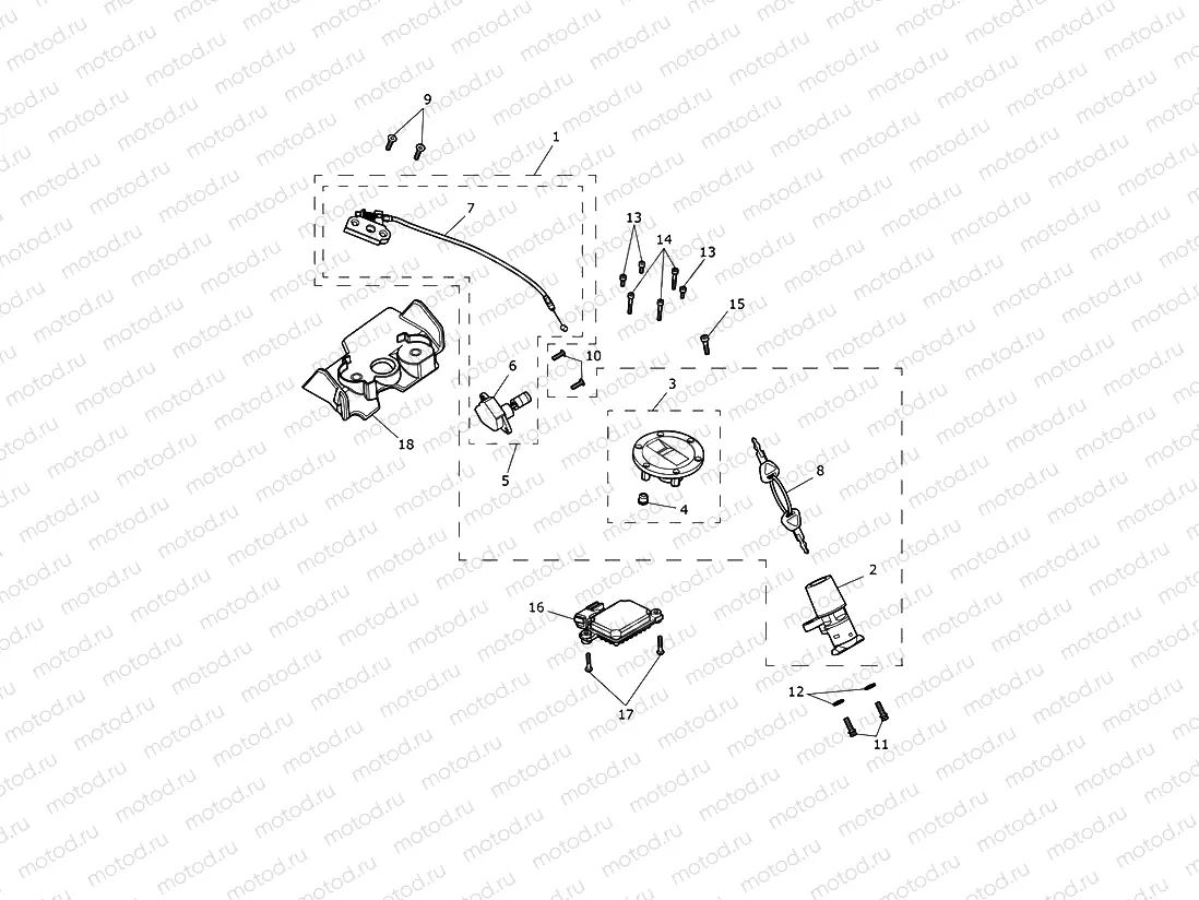 Ignition Switch & Lock Set