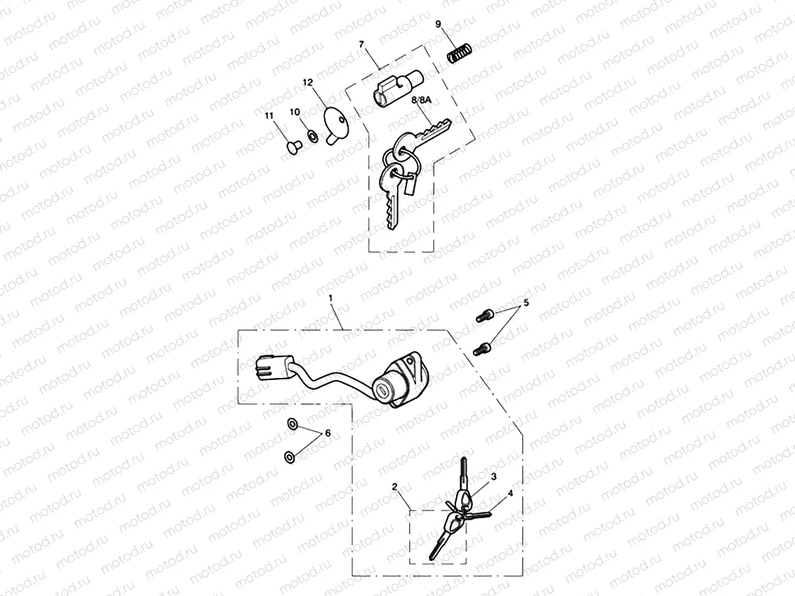 Ignition Switch & Steering Lock 435934 > - See Tech News 118
