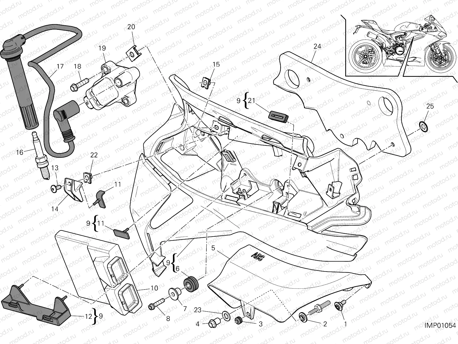 IMPIANTO ELETTRICO DESTRO [MOD:1299R FE]