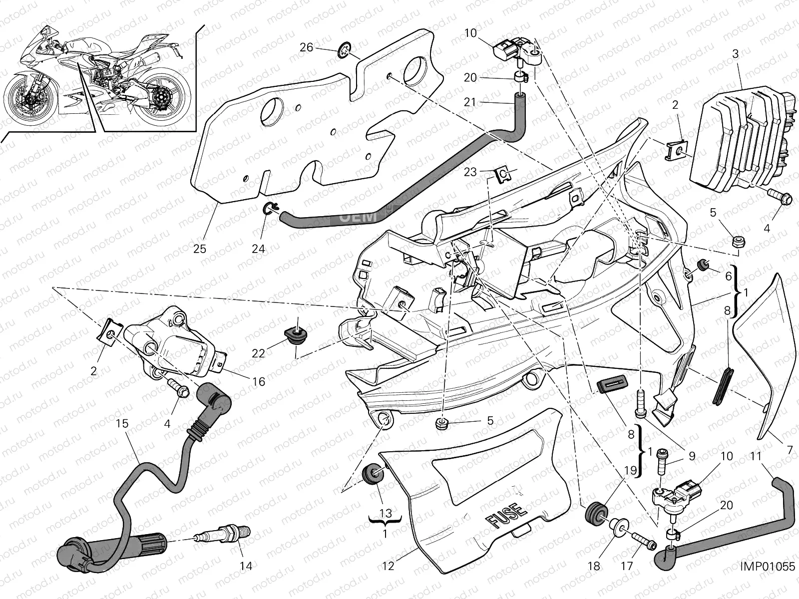IMPIANTO ELETTRICO SINISTRO [MOD:1299R FE]