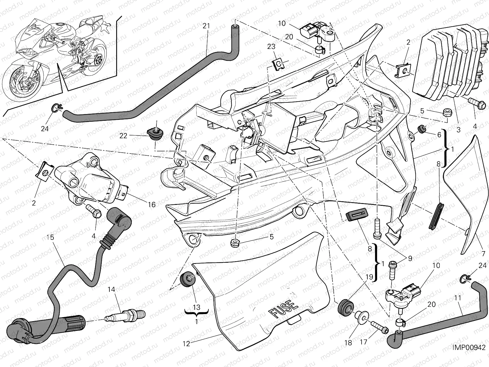 IMPIANTO ELETTRICO SINISTRO [MOD:1299S]