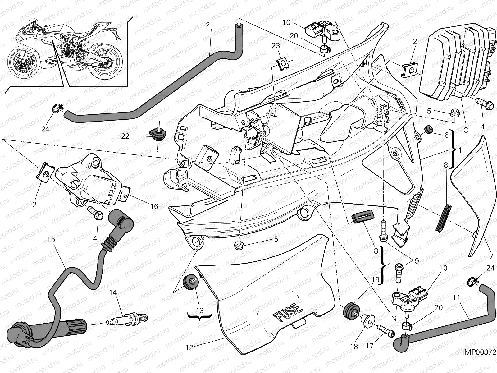 IMPIANTO ELETTRICO SINISTRO [MOD:959,959 AWS;XST:AUS]