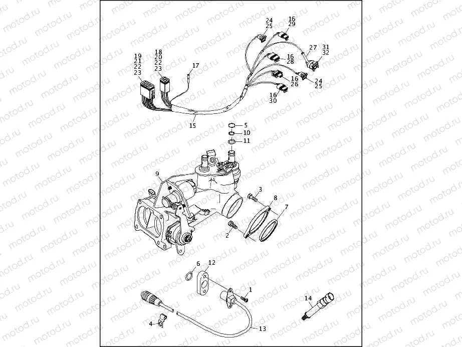 INDUCTION MODULE - FUEL INJECTED MODELS