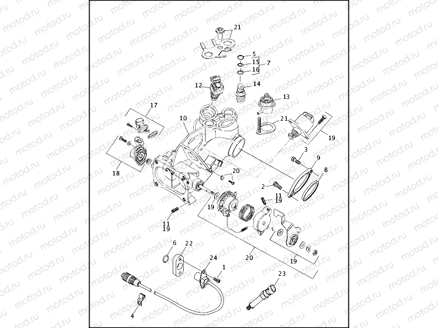 INDUCTION MODULE - FUEL INJECTED MODELS
