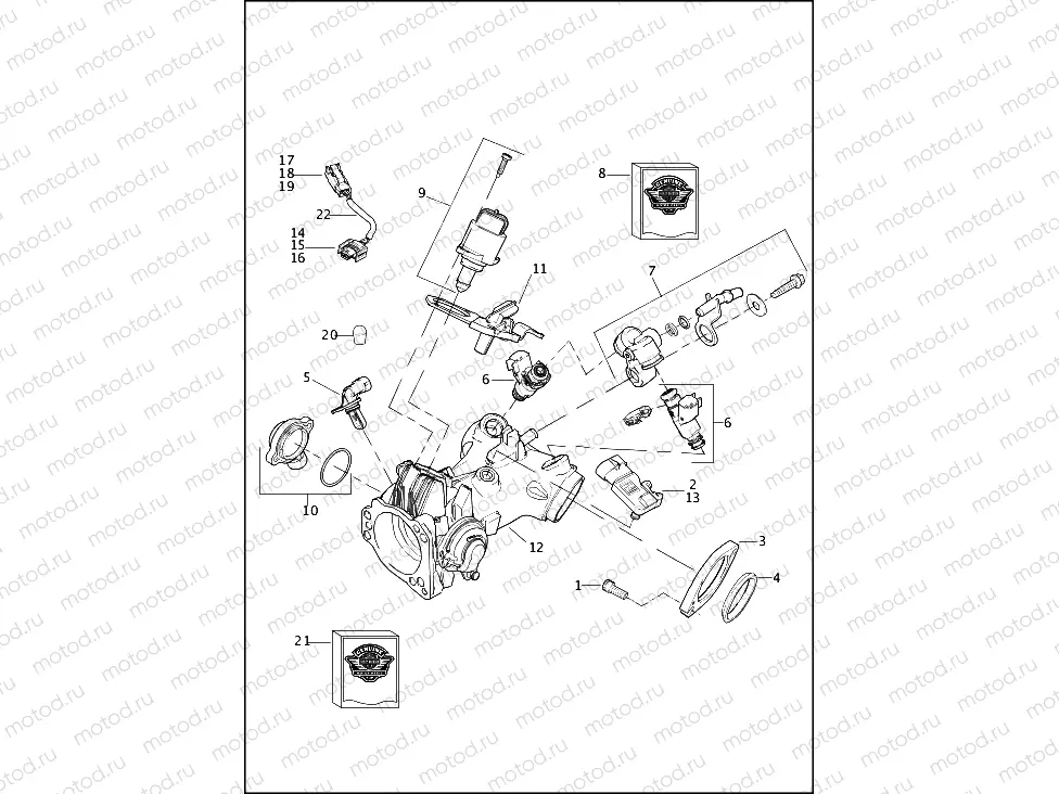 INDUCTION MODULE, FUEL - TWIN CAM 96â¢ AND TWIN CAM 103â¢