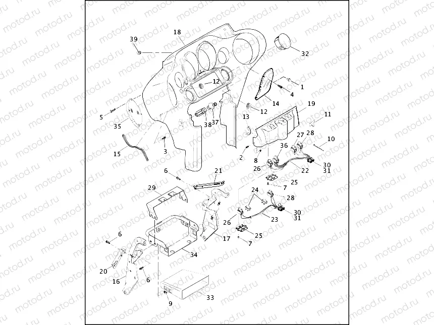 INNER FAIRING - 1996 FLHT