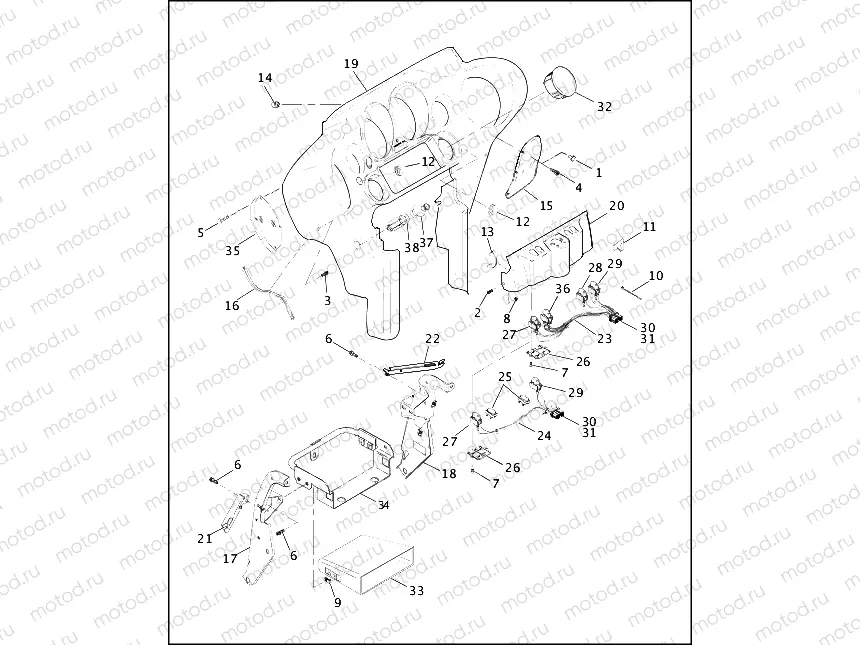 INNER FAIRING - FLHT MODELS