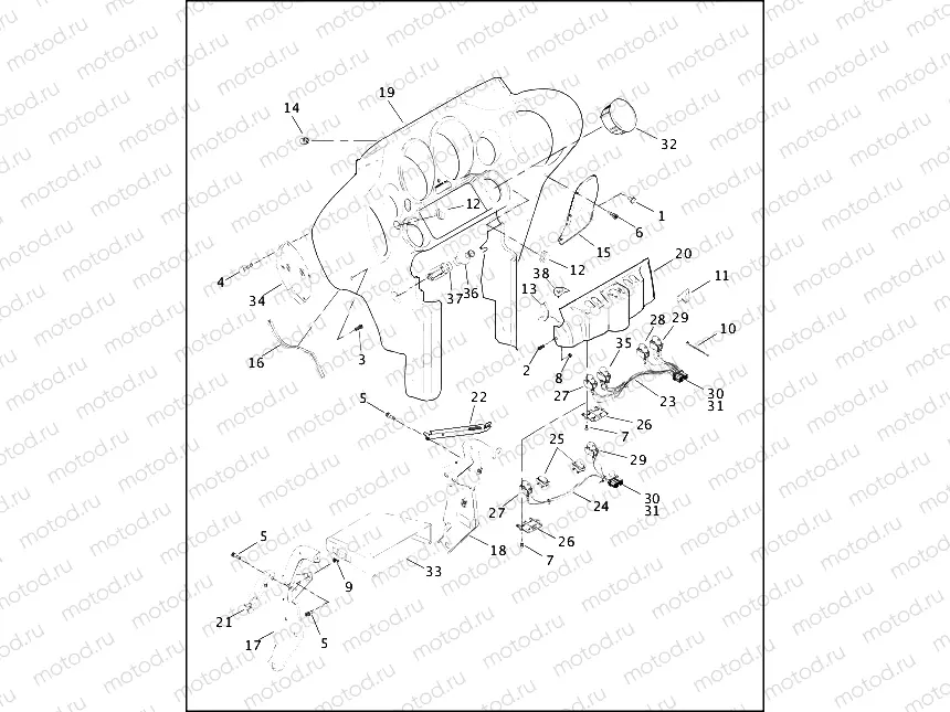 INNER FAIRING - FLHT MODELS