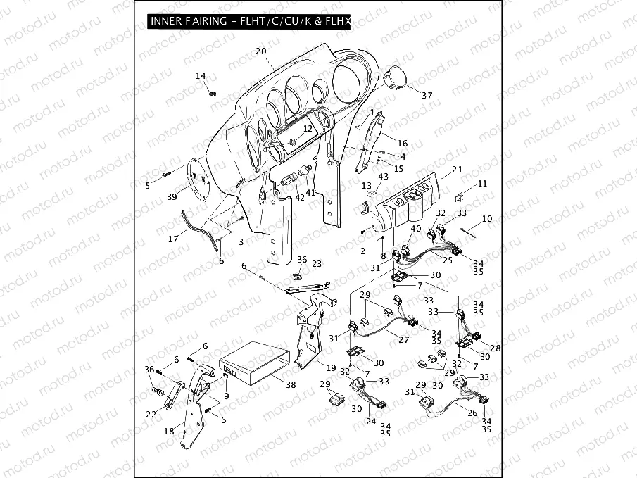 INNER FAIRING - FLHT/C/CU/K & FLHX