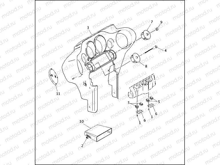 INNER FAIRING - FLHTP