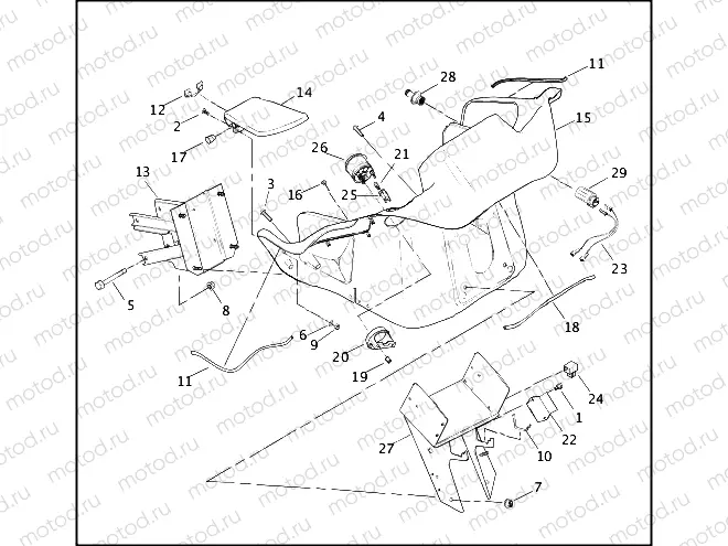 INNER FAIRING - FLTR MODELS