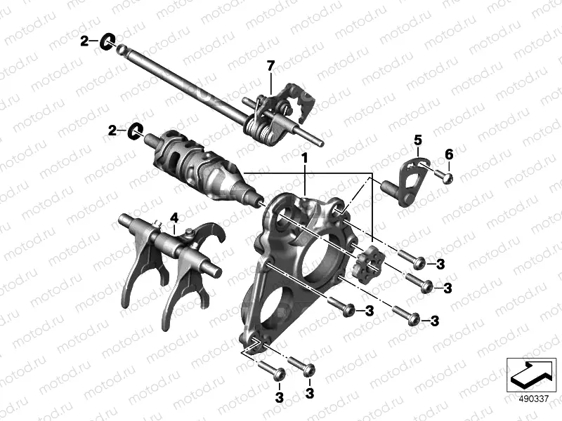 INSIDE SHIFT-CONTROL COMPONENTS