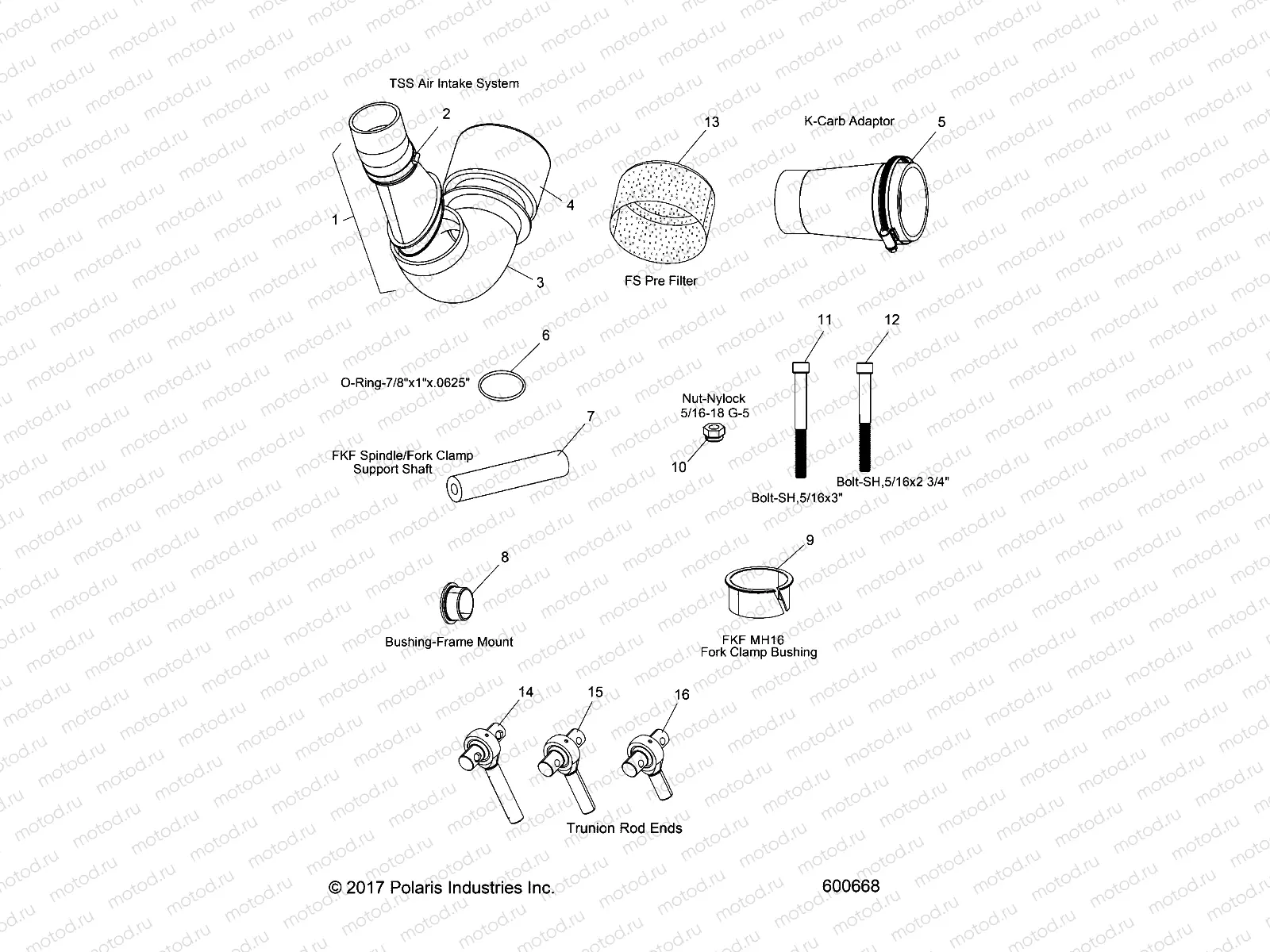 INSTALL KIT (SVC) - J20UKB/UKC/USC/UMC/URL/USB ALL OPTIONS (600668) | INSTALL KIT (SVC) - J20UKB/UKC/USC/UMC/URL/USB ALL OPTIONS (600668)