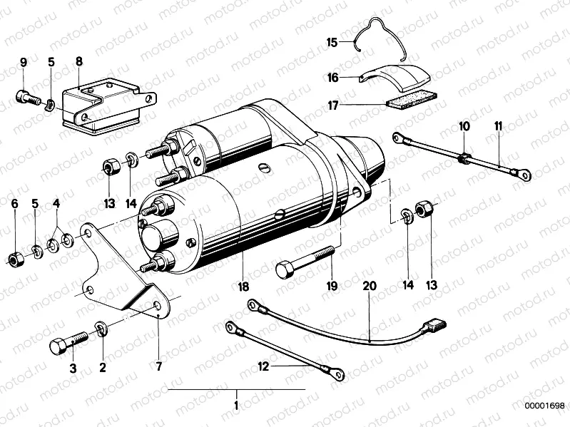 Installing set starter