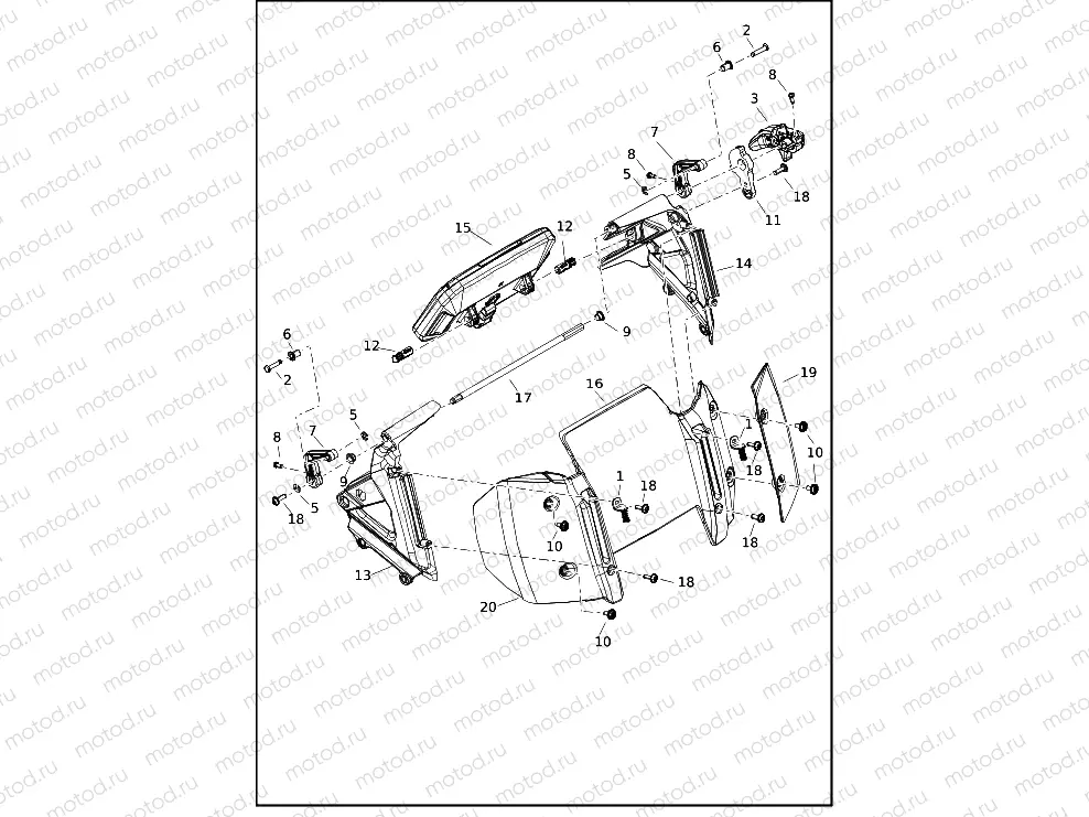 INSTRUMENT MODULE, COWL