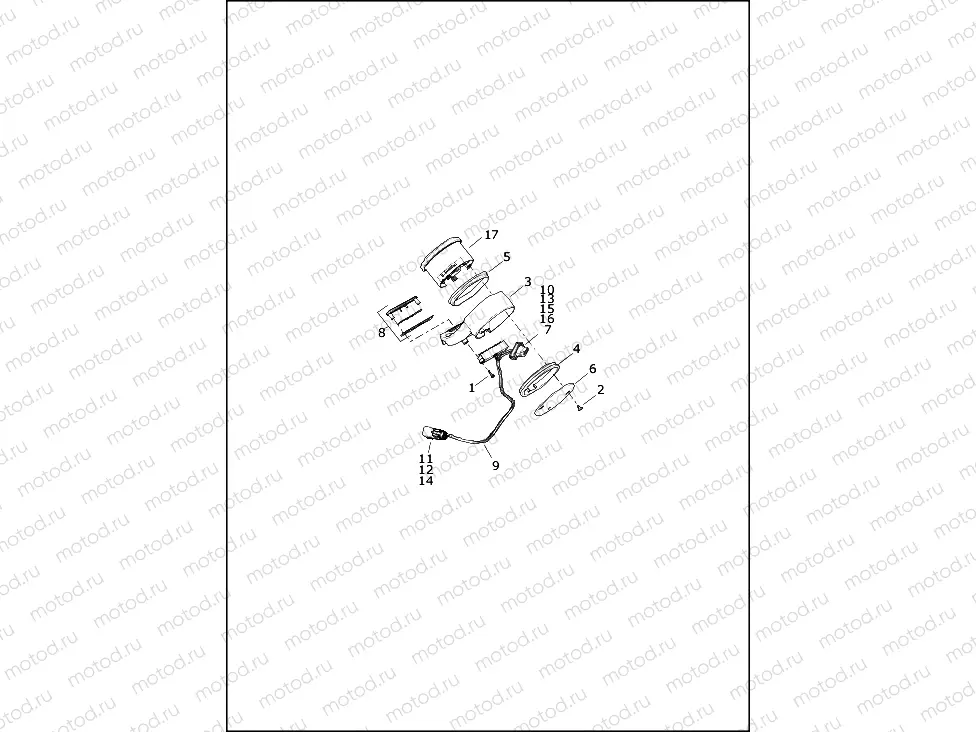 INSTRUMENT MODULE - XL883L, XL883N, XL1200NS, XL1200T