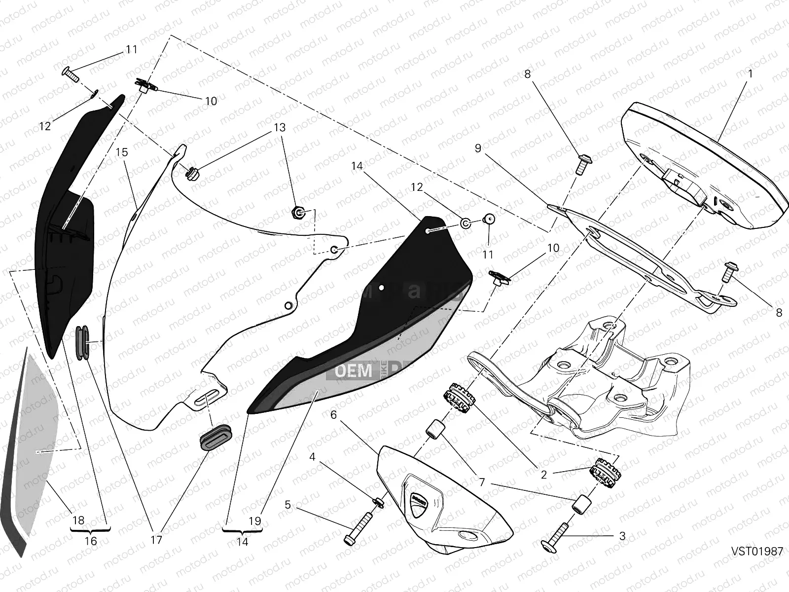 INSTRUMENT PANEL - COWLING [MOD:M821STEA]