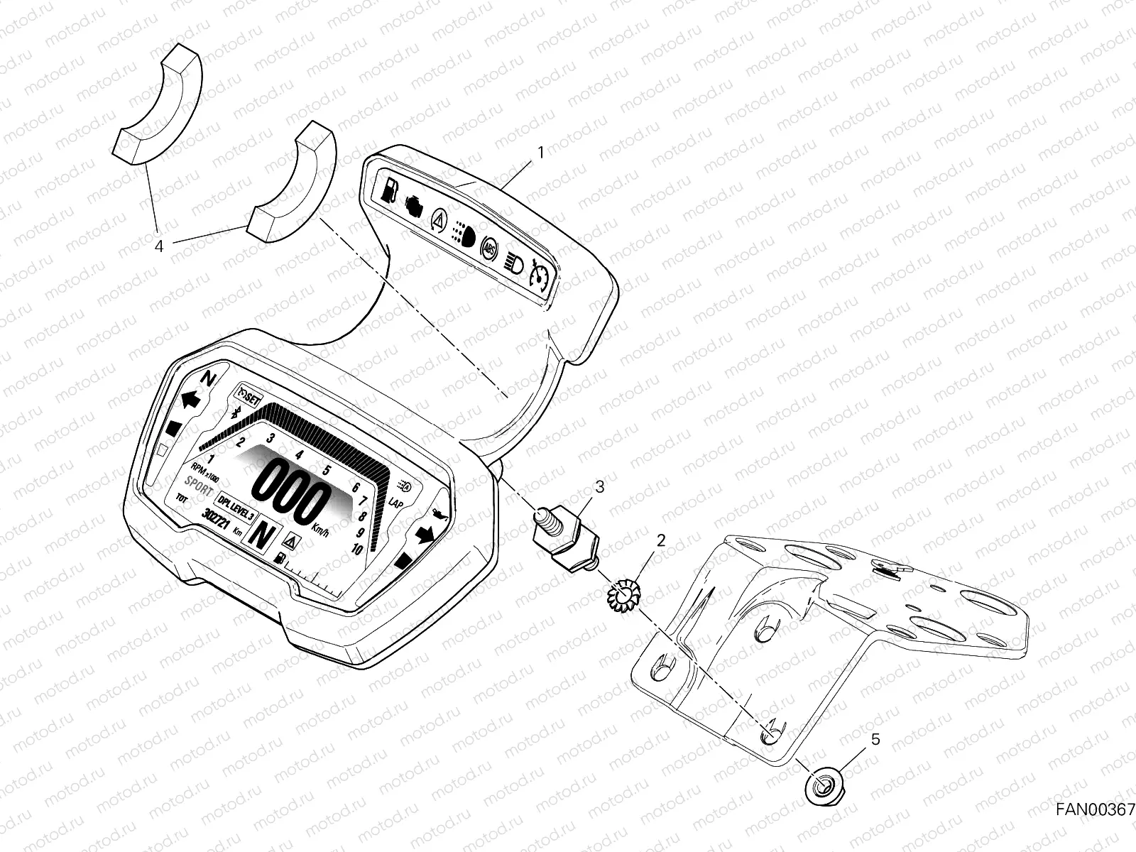 INSTRUMENT PANEL [MOD:DVL1260]