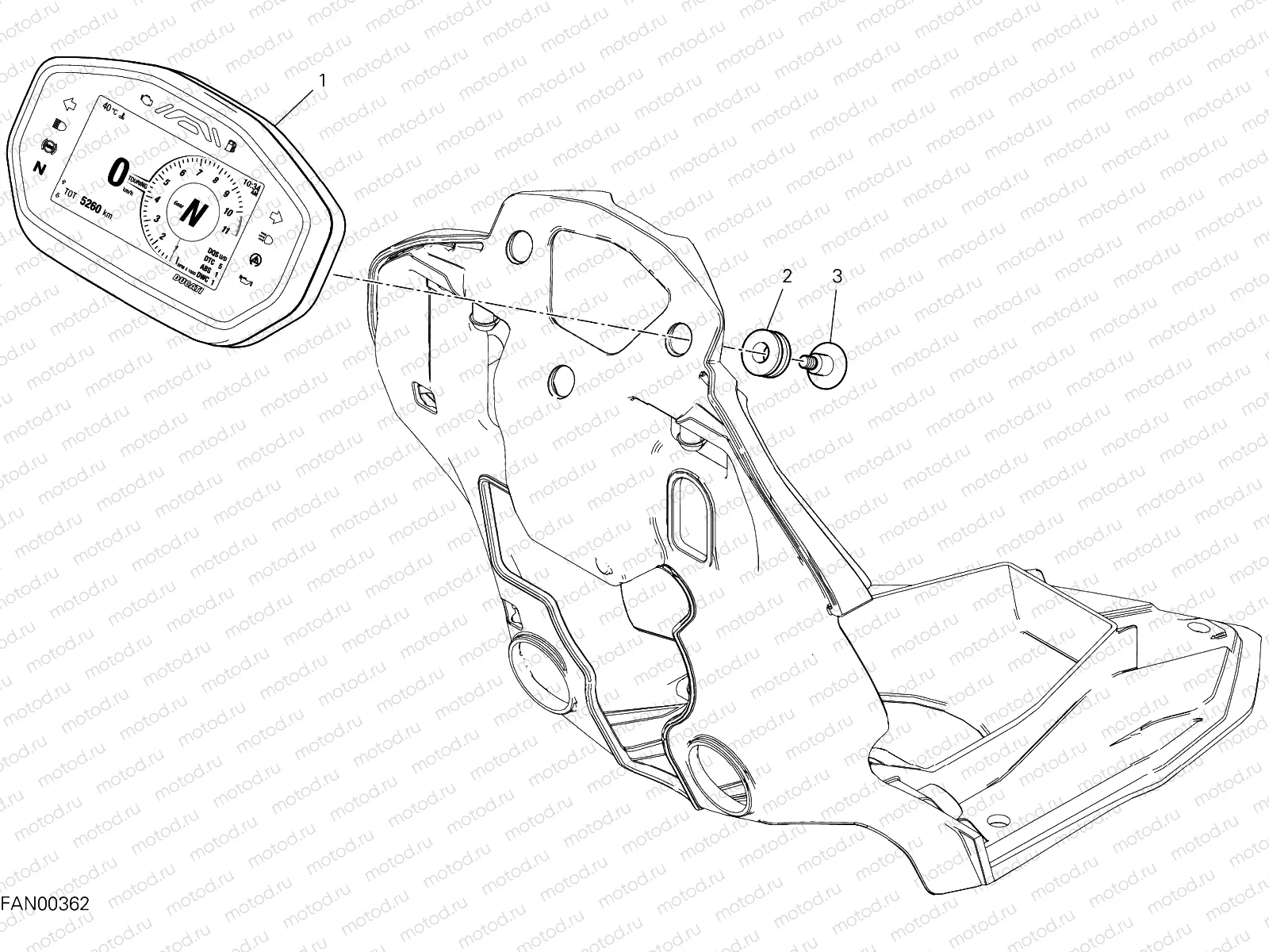 INSTRUMENT PANEL [MOD:HYM 950]
