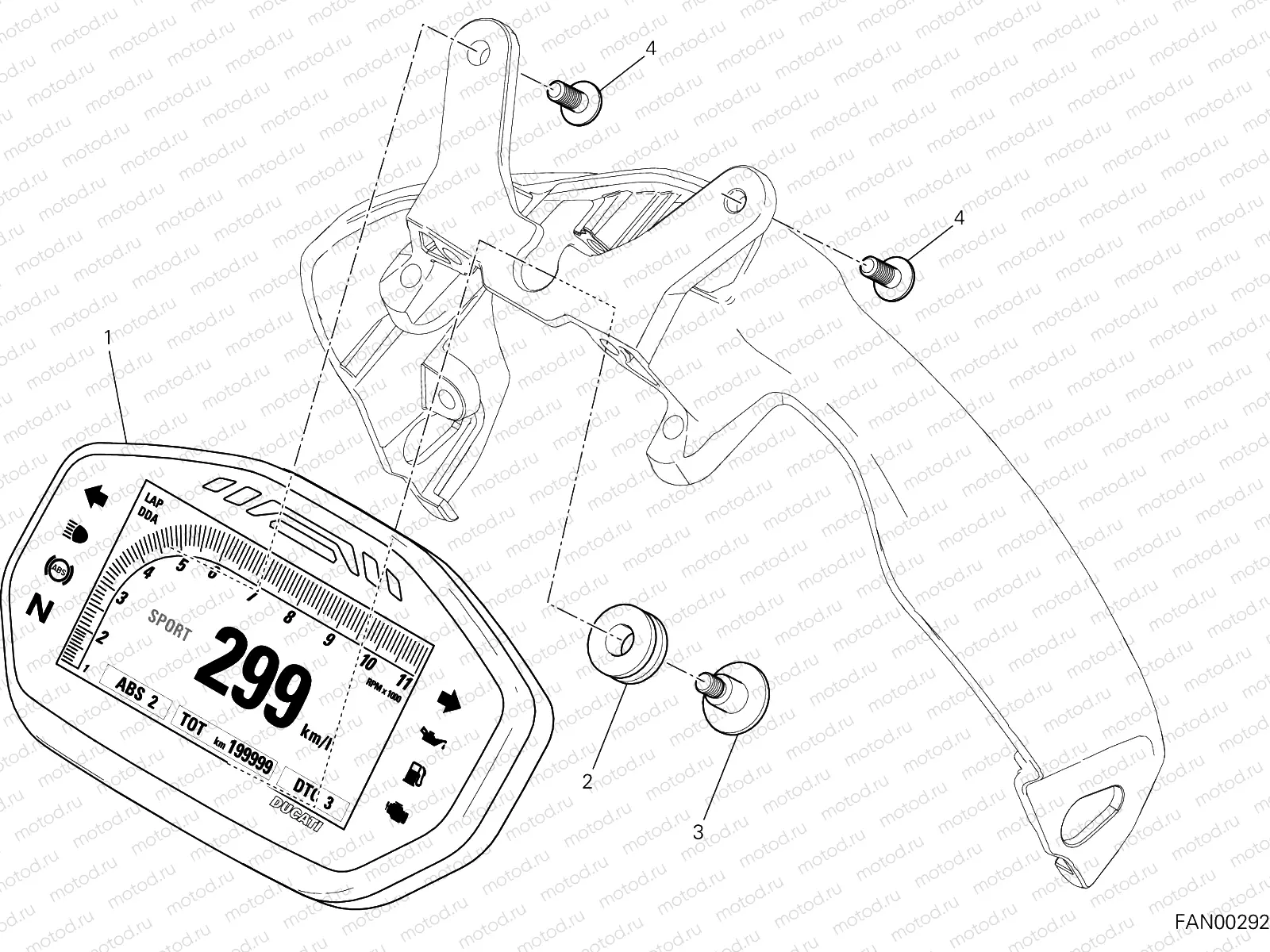 INSTRUMENT PANEL [MOD:M 1200R]