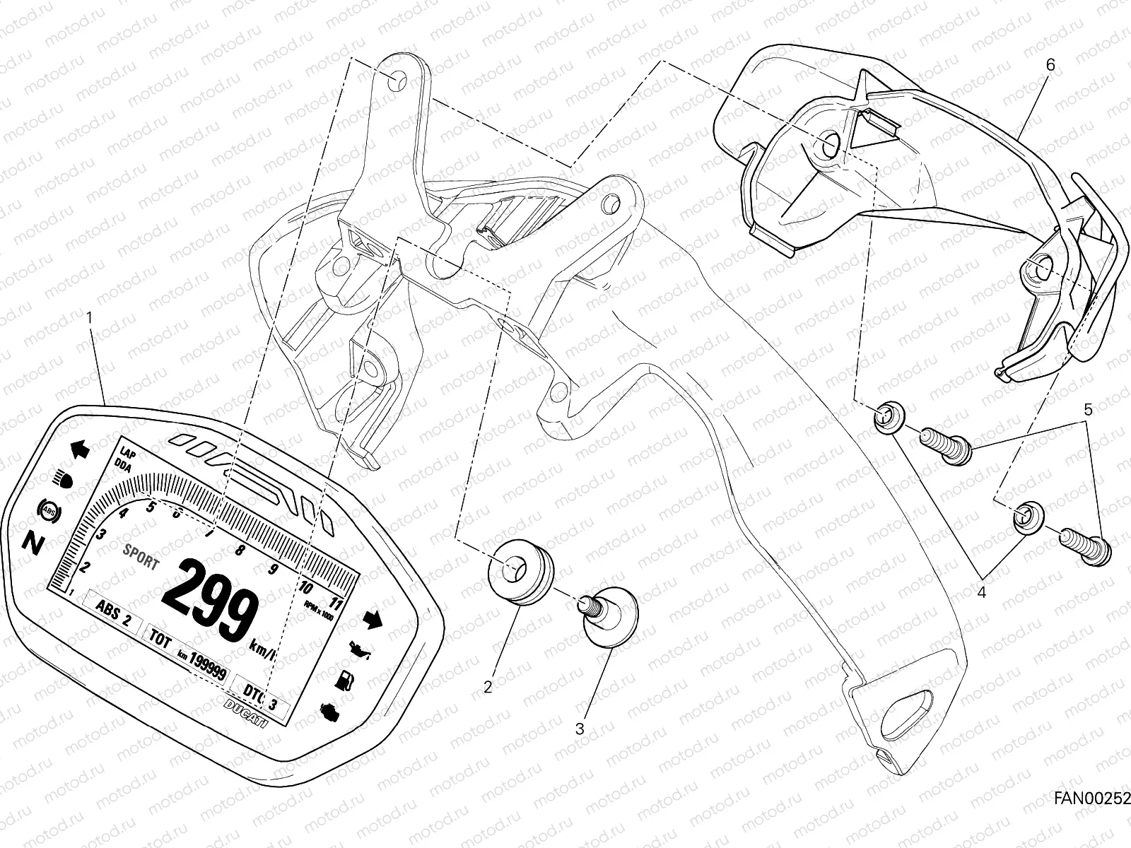 INSTRUMENT PANEL [MOD:M 1200S]