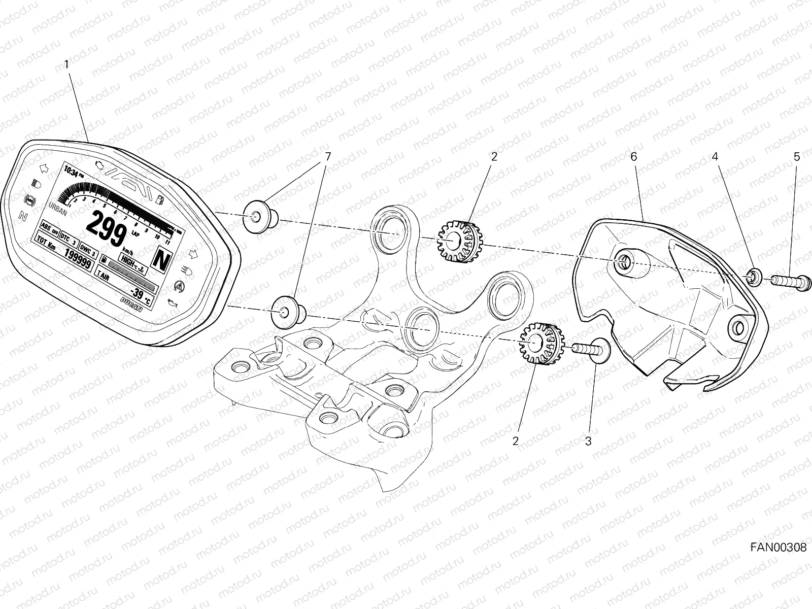 INSTRUMENT PANEL [MOD:M 1200S]