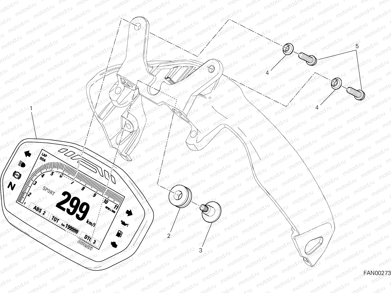 INSTRUMENT PANEL [MOD:M1200STR]