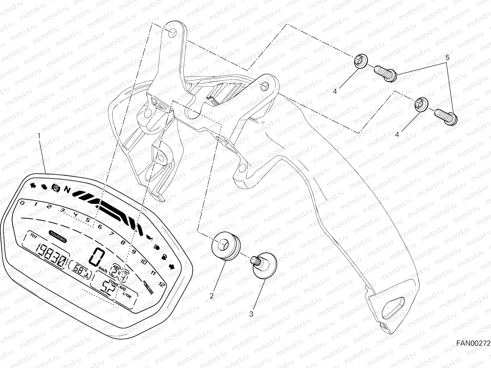 INSTRUMENT PANEL [MOD:M821 STR]