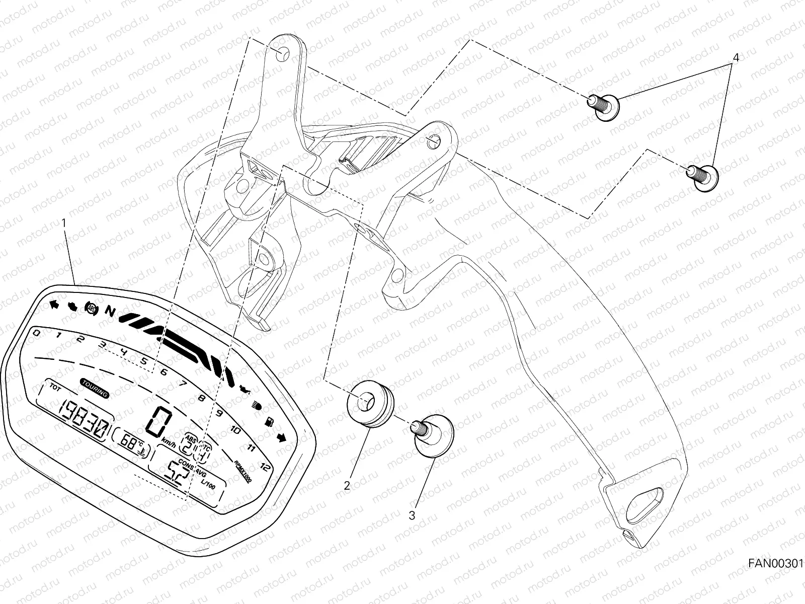 INSTRUMENT PANEL [MOD:M821 STR]