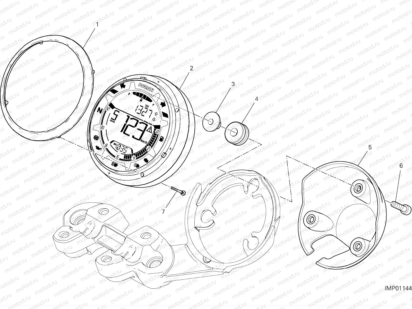 INSTRUMENT PANEL [MOD:SCR800DK]