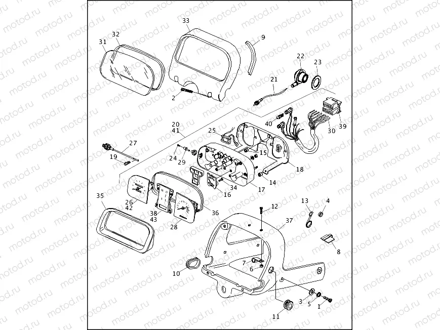 INSTRUMENTS - 1995 FLT & 1996 FLTCUI (2 OF 2)
