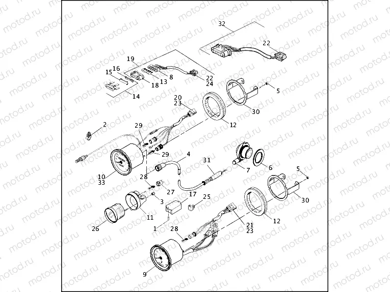 INSTRUMENTS - FLHT - 1996