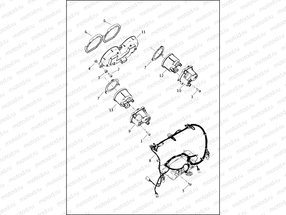INSTRUMENTS - FLHT, FLHTK, FLHX AND FLHXS