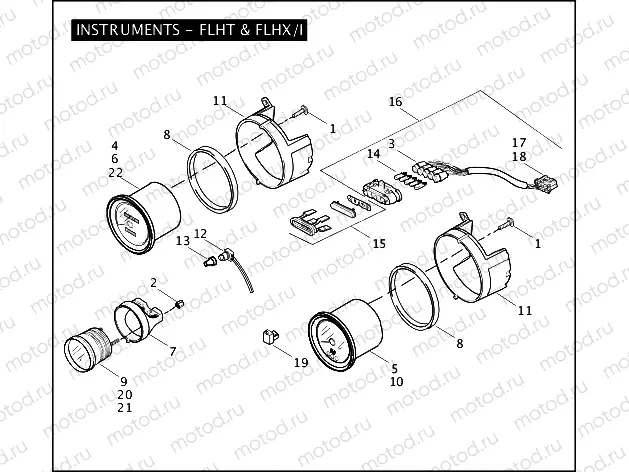 INSTRUMENTS - FLHT & FLHX/I