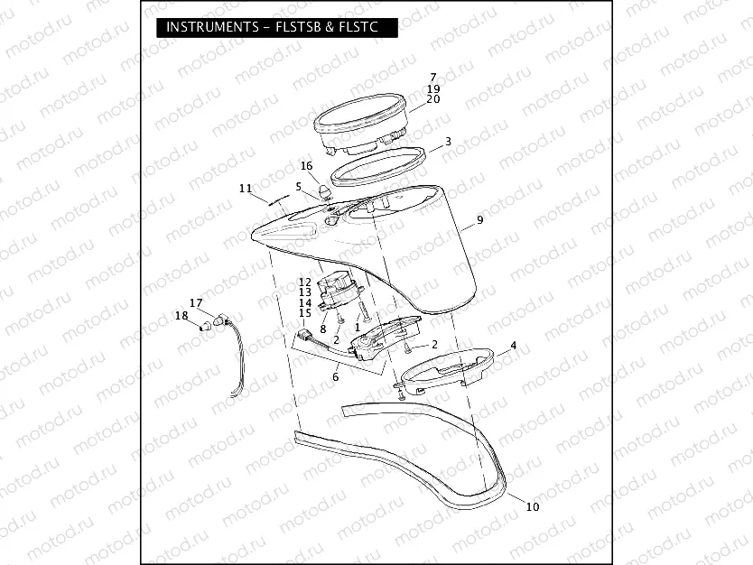 INSTRUMENTS - FLSTSB & FLSTC