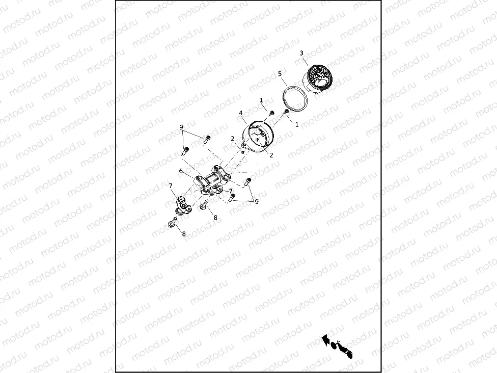 INSTRUMENTS, HANDLEBAR RISERS RH975