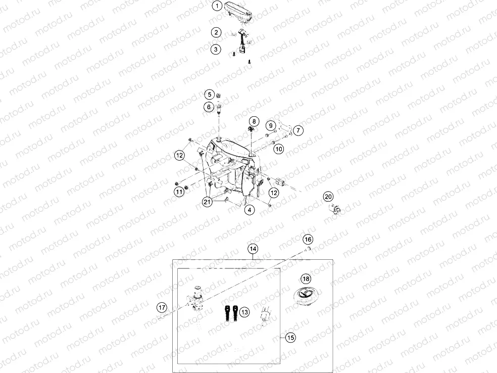 INSTRUMENTS / LOCK SYSTEM|Frame|14